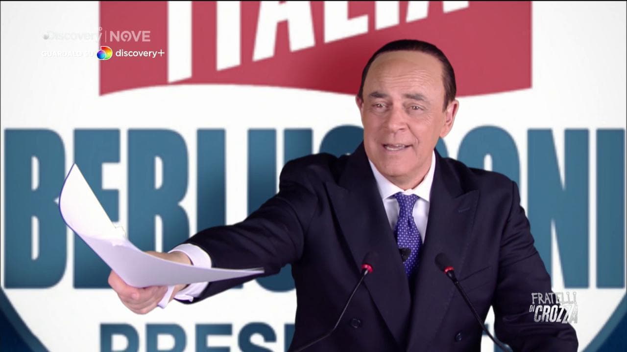 Lo show di Crozza-Berlusconi alla convention di Forza Italia: "Erano 63 anni che non parlavo dal vivo"