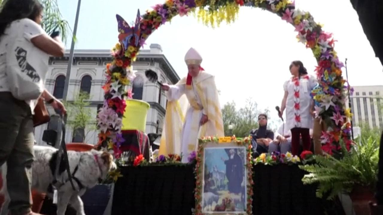 Pasqua, a Los Angeles l’arcivescovo benedice serpenti e cavalli