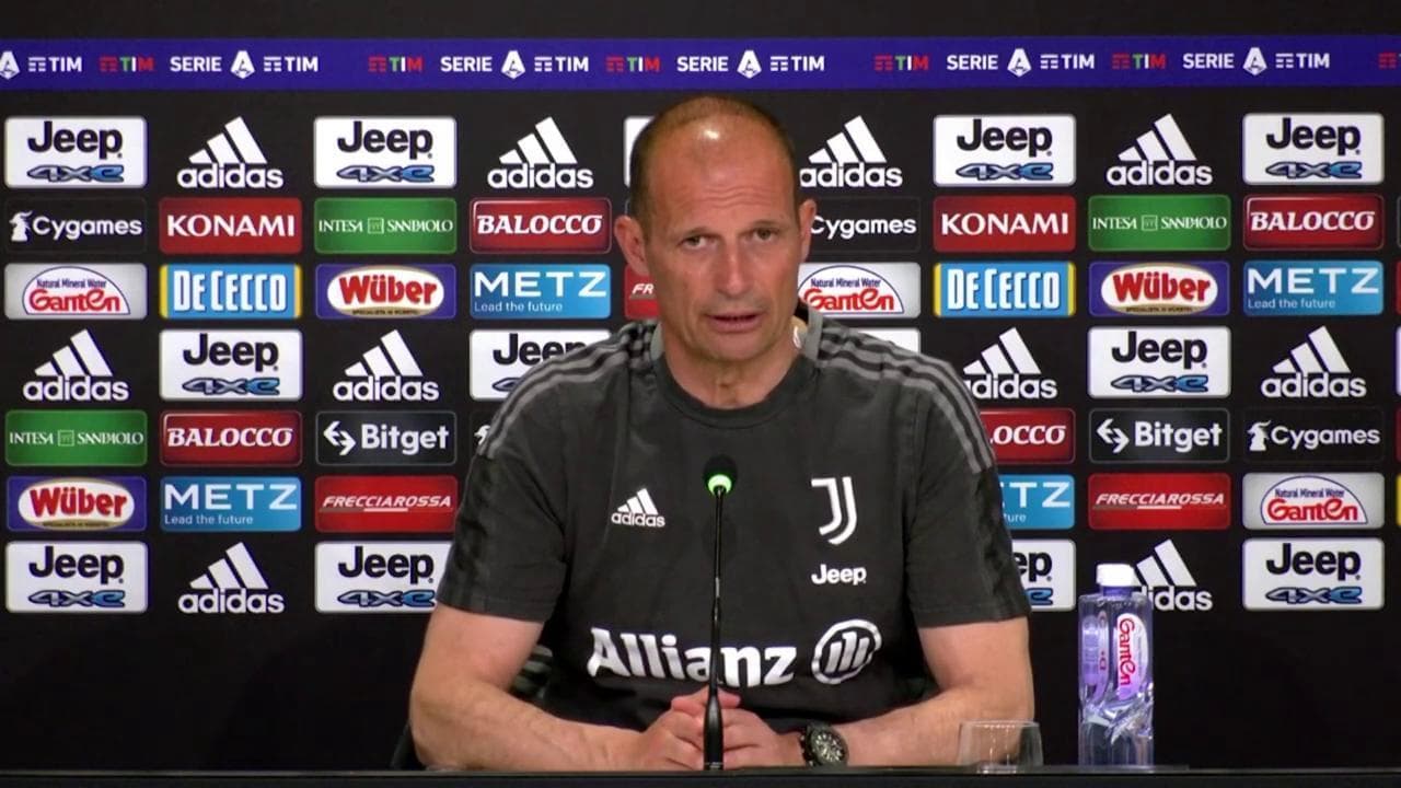 L'allenatore della Juventus, Allegri: "Servono almeno altri dieci punti per andare in Champions"