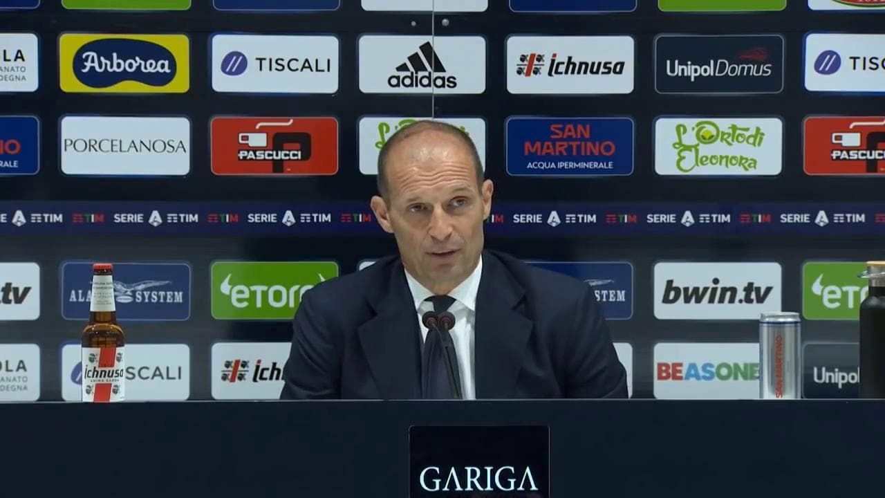 Allegri dopo la vittoria a Cagliari: "Vlahovic l'abbiamo comprato ora ma è il futuro della Juventus"