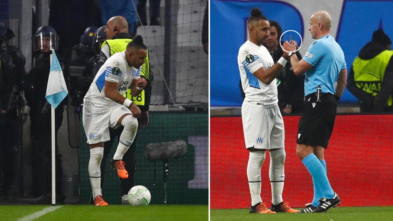 Conference League, follia a Marsiglia: dalla curva gli ultrà lanciano un pezzo di vetro contro Payet