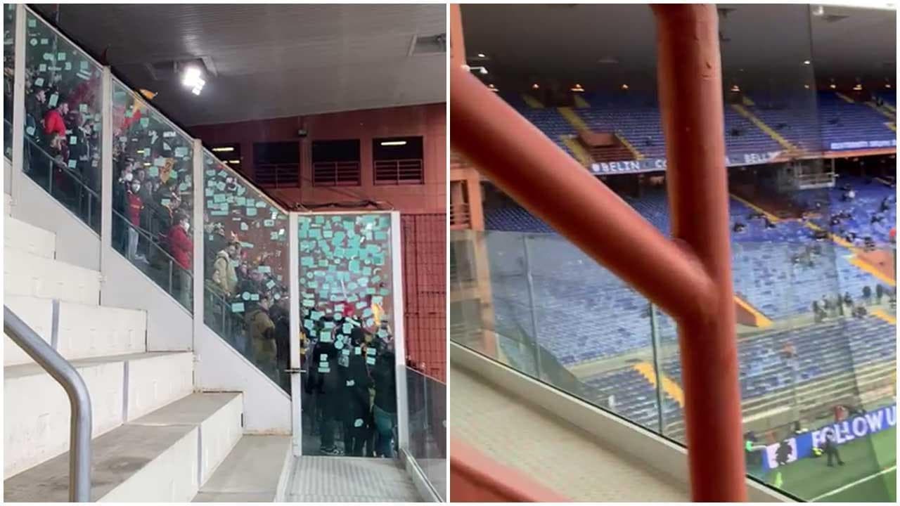 "Vesuvio erutta, tutta Napoli è distrutta": coro razzista dei tifosi romanisti al Ferraris di Genova