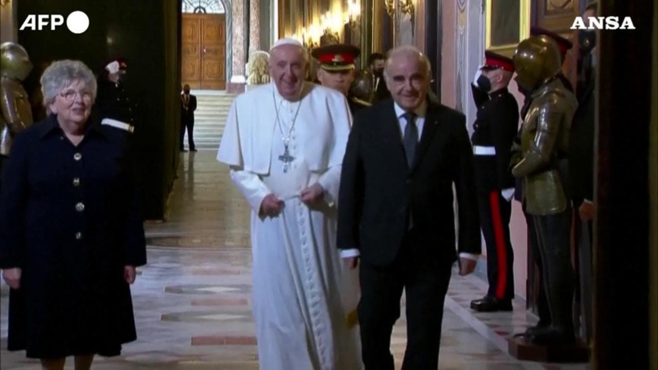 Malta, Papa Francesco incontra il presidente Vella e il primo ministro Abela