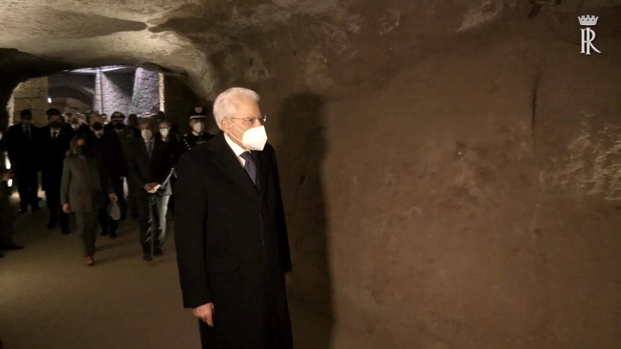 Fosse Ardeatine: Mattarella alla cerimonia commemorativa del 78° anniversario dell'eccidio