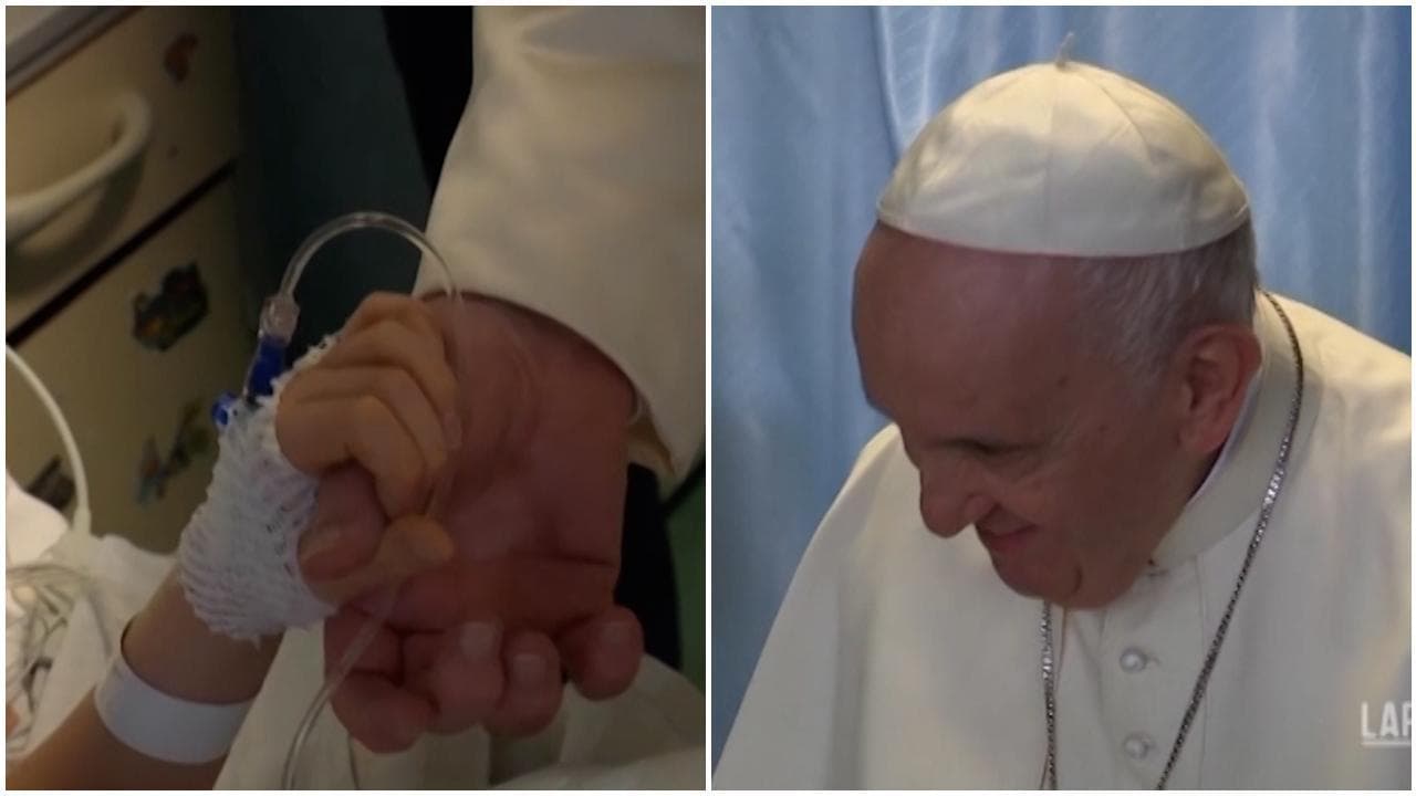 Il Papa al Bambin Gesù tra i bimbi ucraini: c'è chi ha perso i genitori e chi dovrà essere operato