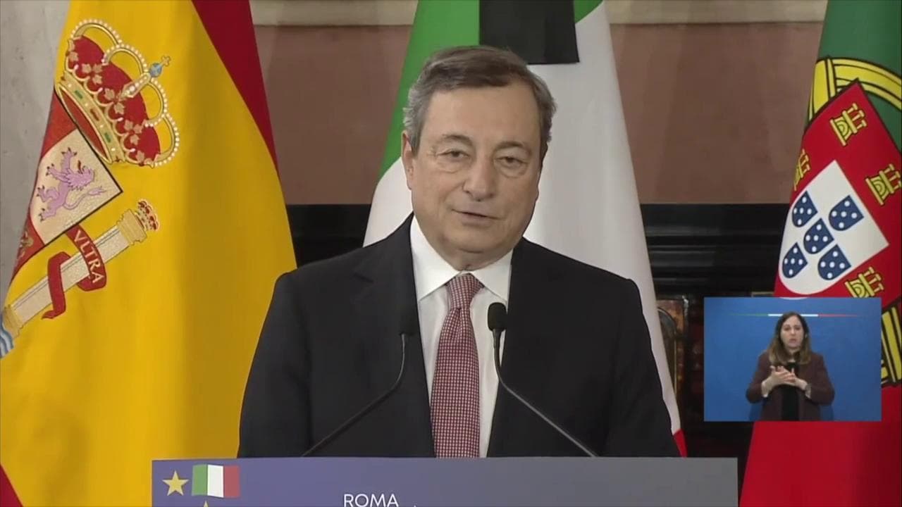 Draghi: "Energia prima sfida dell'Ue. Gestione comune mercato conviene a tutti"