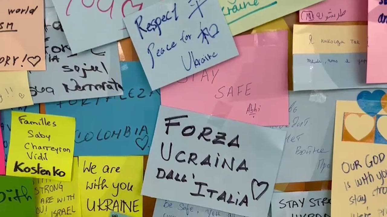 Expo Dubai, padiglione Ucraina: migliaia i messaggi di solidarietà lasciati dai visitatori