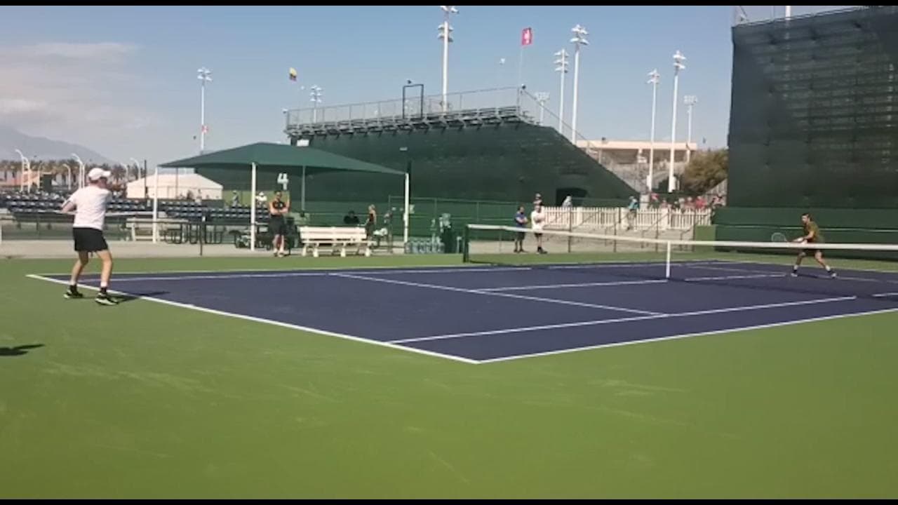 Tennis, Berrettini e Sinner si allenano insieme sui campi di Indian Wells