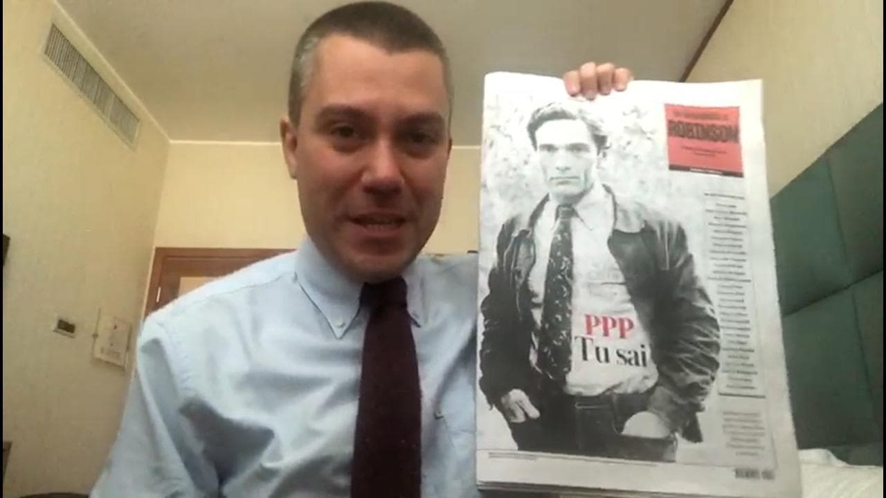 Saverio Raimondo: "Il nuovo numero di Robinson è dedicato a Pasolini ma è uno dei meno belli"