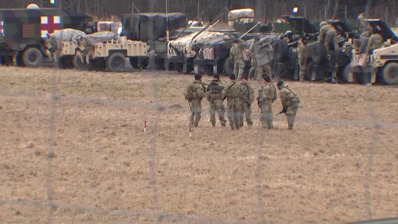 Polonia, truppe statunitensi si accampano al confine ucraino