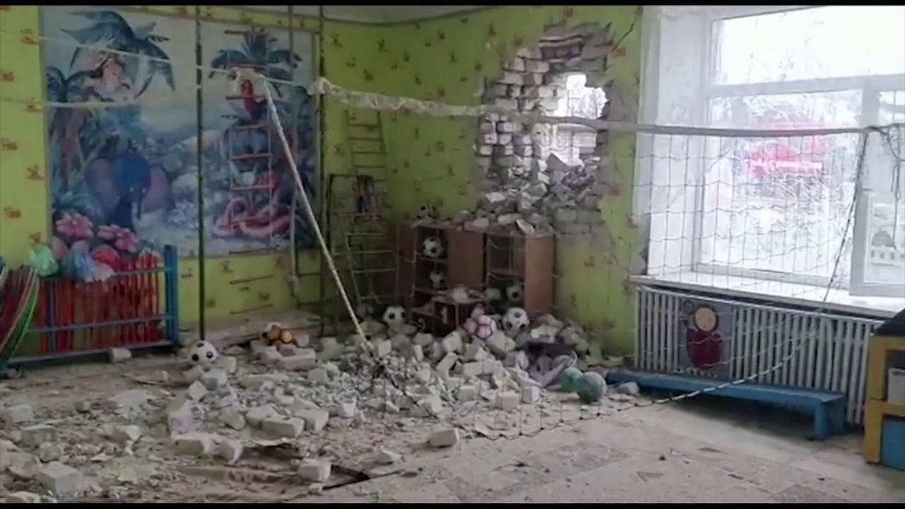 Separatisti russi colpiscono asilo in Ucraina