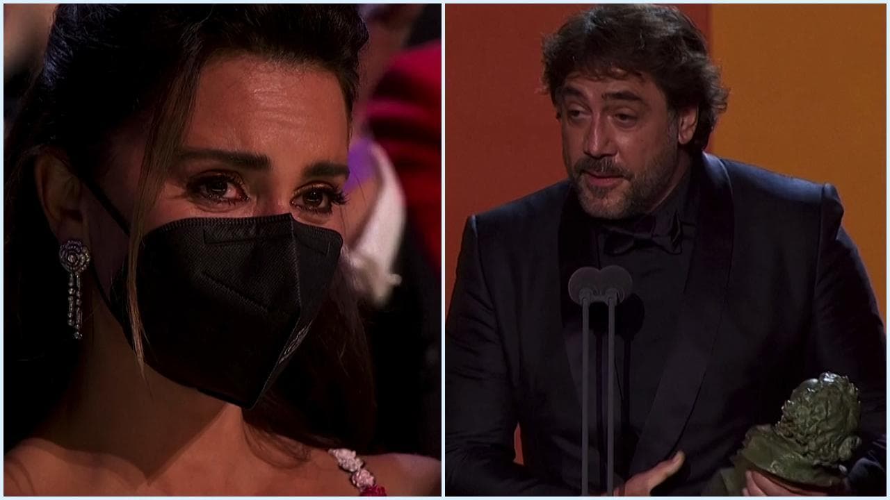 Cinema, premi Goya: le parole di Javier Bardem fanno commuovere Penélope Cruz