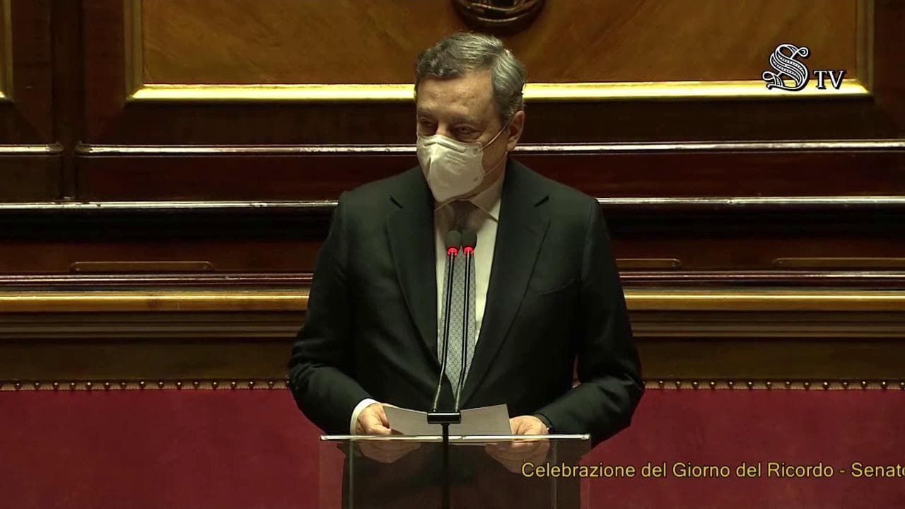 Giorno ricordo, Draghi: "Sofferenze ci ricordano il pericoloattuale dei totalitarismi"