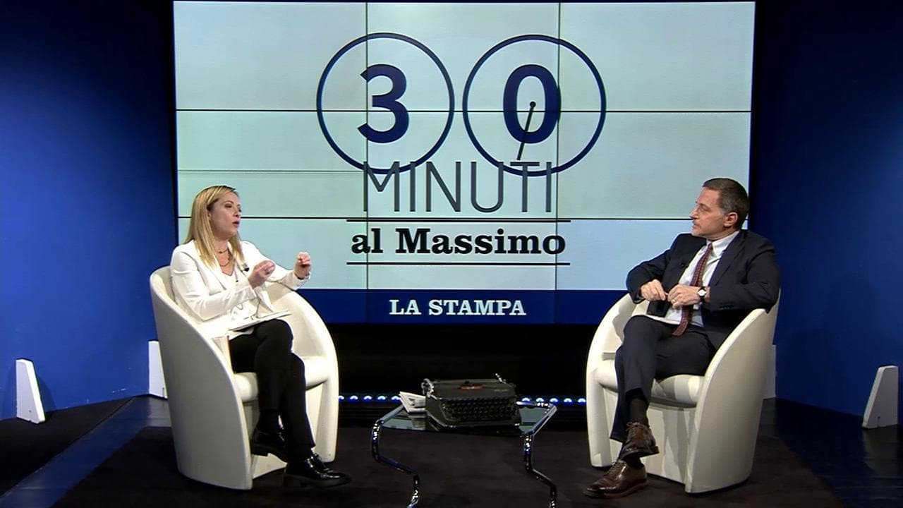 30 minuti al Massimo, Giorgia Meloni a Giannini: "Non vaccino mia figlia perché non è una religione"