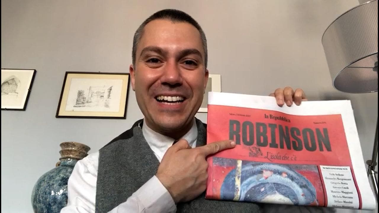 Robinson, l'ironia di Saverio Raimondo: "In anteprima esclusiva, il vero volto di Alessandro Magno"