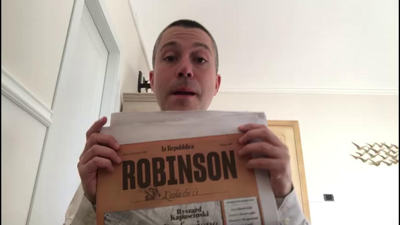 Robinson, l'ironia di Saverio Raimondo: "L'ultimo numero? Ottimo per arredare"
