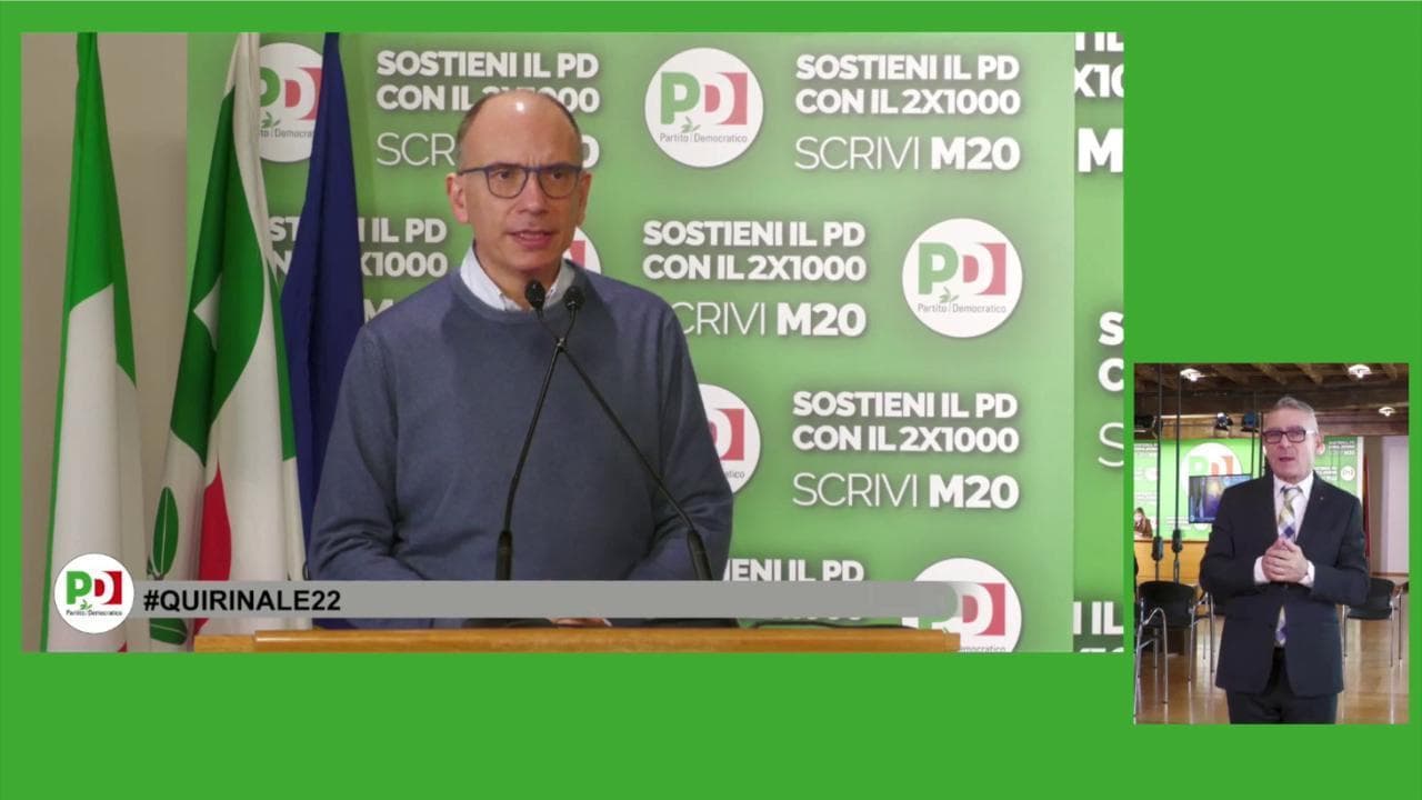 Letta: "Berlusconi candidato al Quirinale rende le elezioni visibili in tutto il mondo"