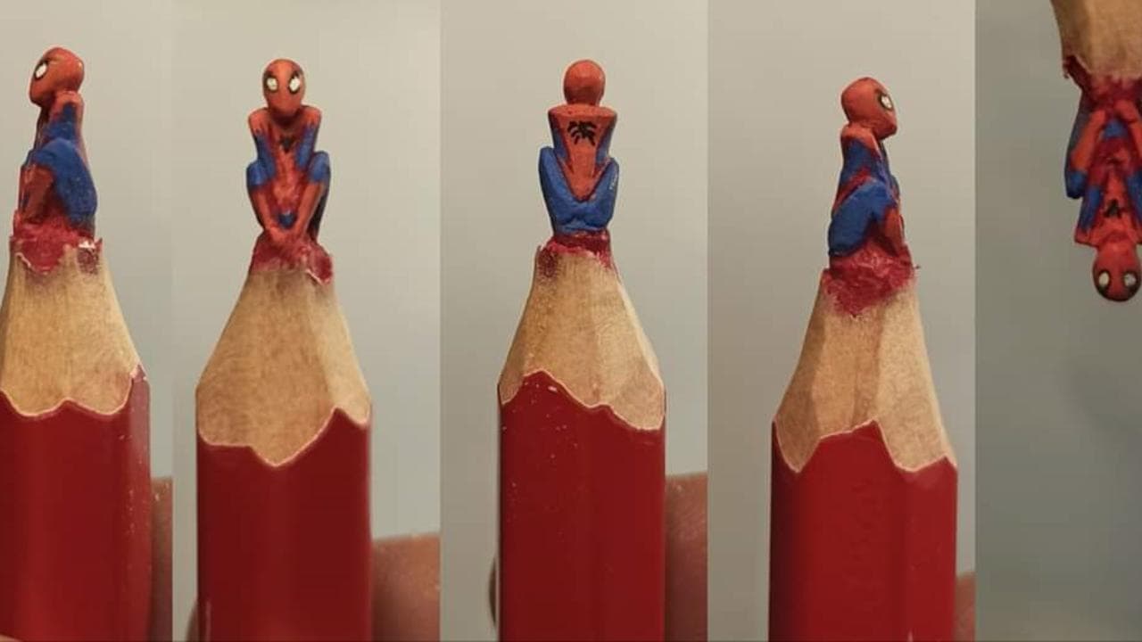Sculture in punta di matita: la microarte di Gianluca Veggia dedicata ai miti del cinema