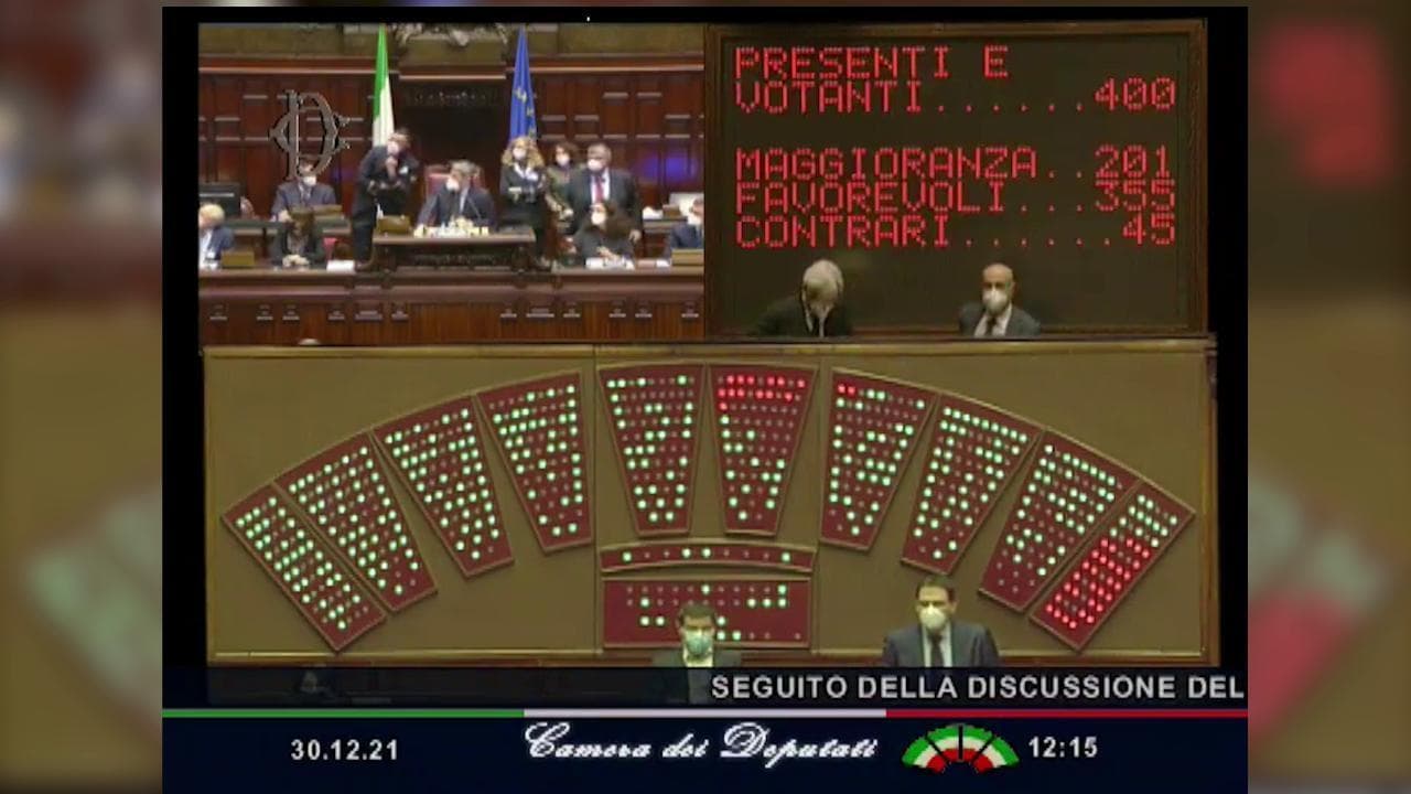 Manovra, via libera della Camera con 355 sì: il momento del voto finale