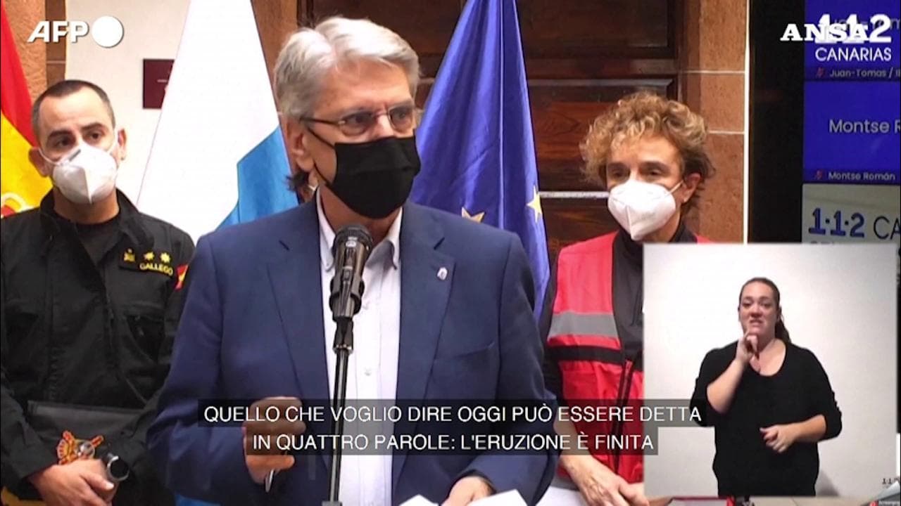 "L'eruzione del Cumbre Vieja è finita": dopo tre mesi l'annuncio delle autorità delle Canarie