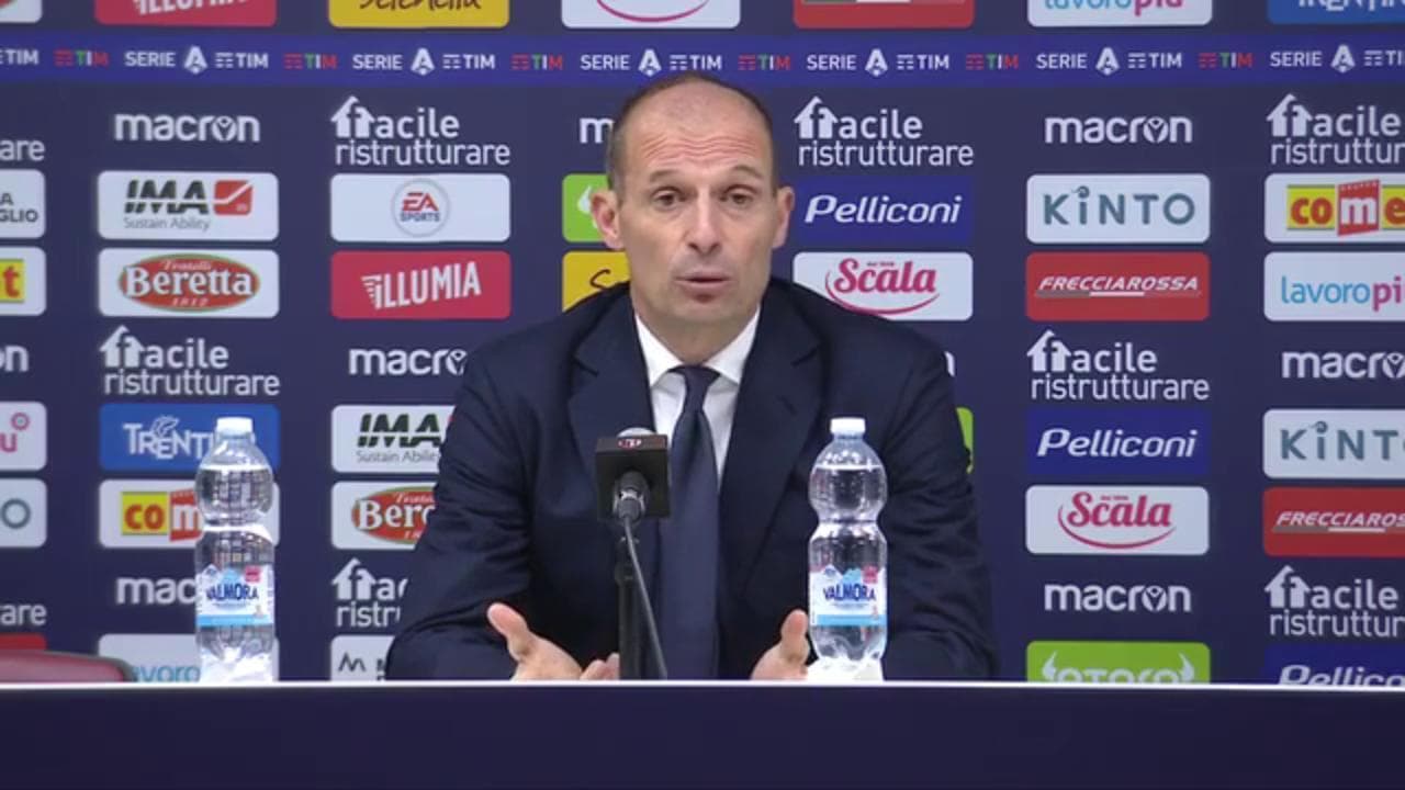 Allegri dopo la vittoria di Bologna: "Finalmente la Juventus non ha più la puzza sotto il naso"