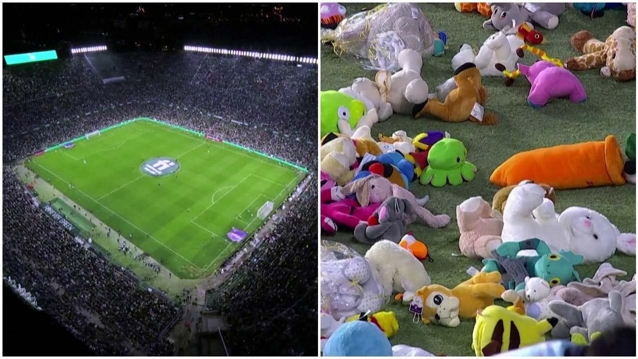 Spagna, un diluvio di peluche dagli spalti: l'annuale iniziativa benefica del Real Betis