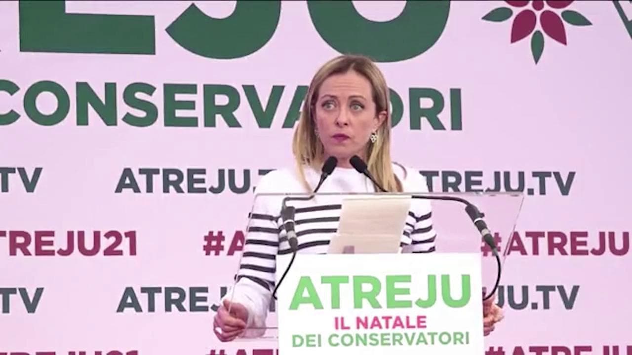 Festa di Atreju, Meloni: "Via il pantano parlamentare, passiamo a Repubblica presidenziale"