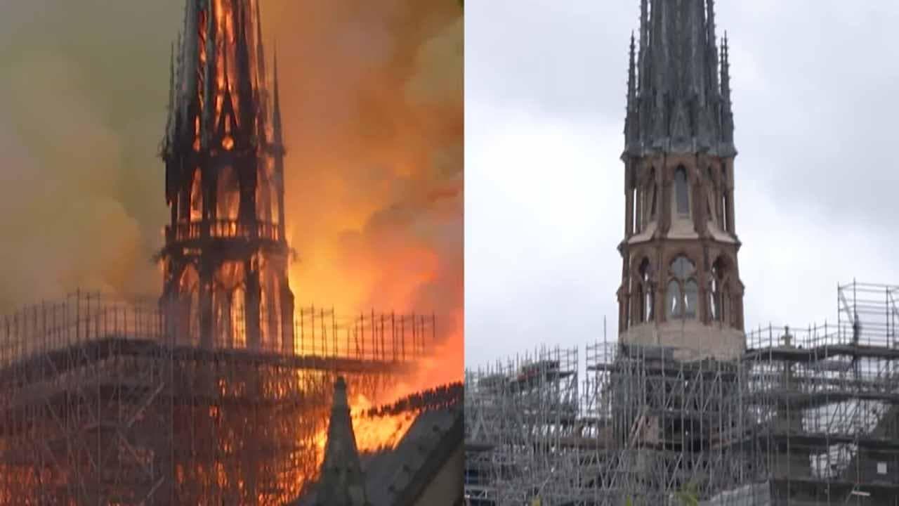 Notre-Dame rinata dalle ceneri dopo il restauro: tolti i primi ponteggi a cinque anni dall'incendio