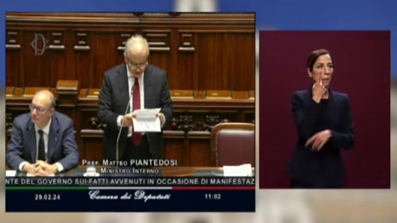 Scontri Pisa, Piantedosi alla Camera: "Il contatto con i minorenni è una sconfitta"