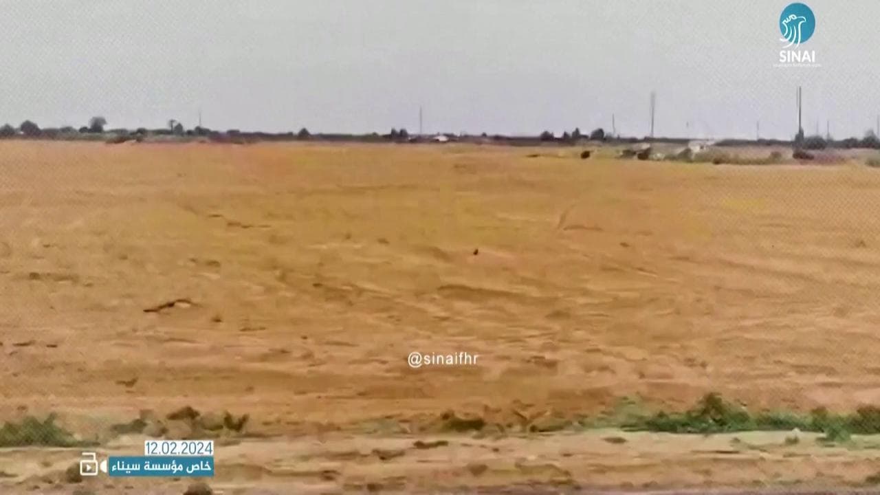 Gaza, i lavori per un possibile campo profughi palestinese nel Sinai egiziano:il video