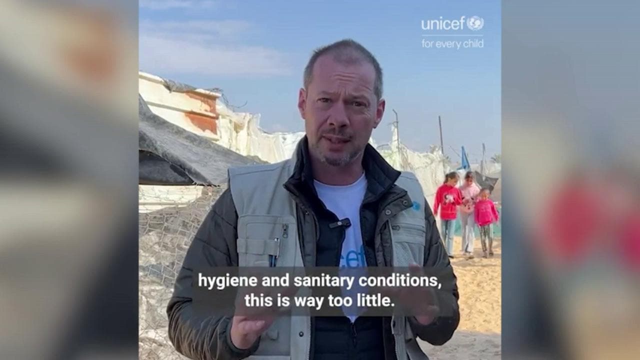 Gaza, Unicef: "Per tanti sfollati solo 2 litri di acqua al giorno"