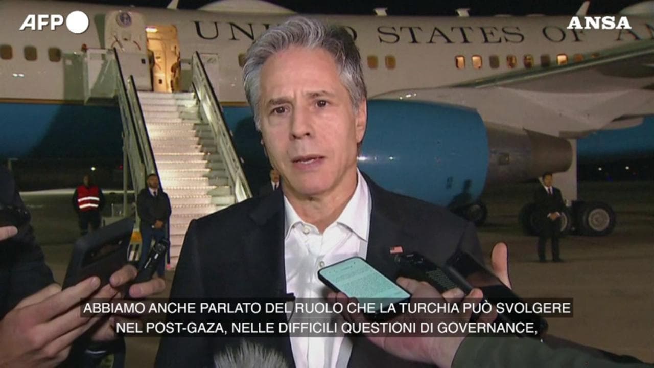 Blinken: "Gaza, situazione disastrosa. Lavoriamo per evitare estensione conflitto in Medio Oriente"