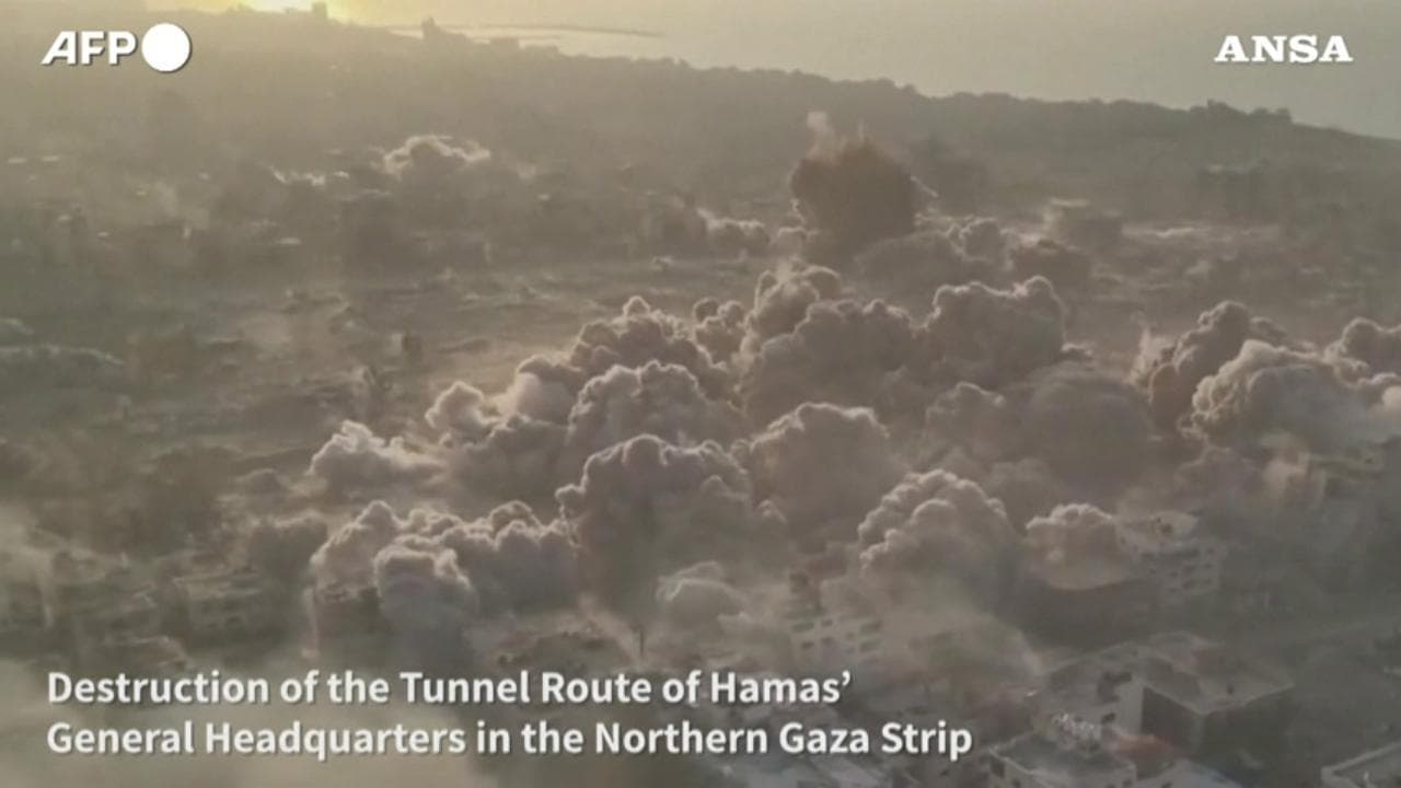 Gaza, come l'esercito israeliano distrugge i tunnel di Hamas nel nord della Striscia