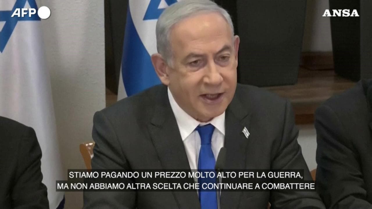 Netanyahu: "Paghiamo un prezzo molto alto per la guerra, ma non abbiamo altra scelta"