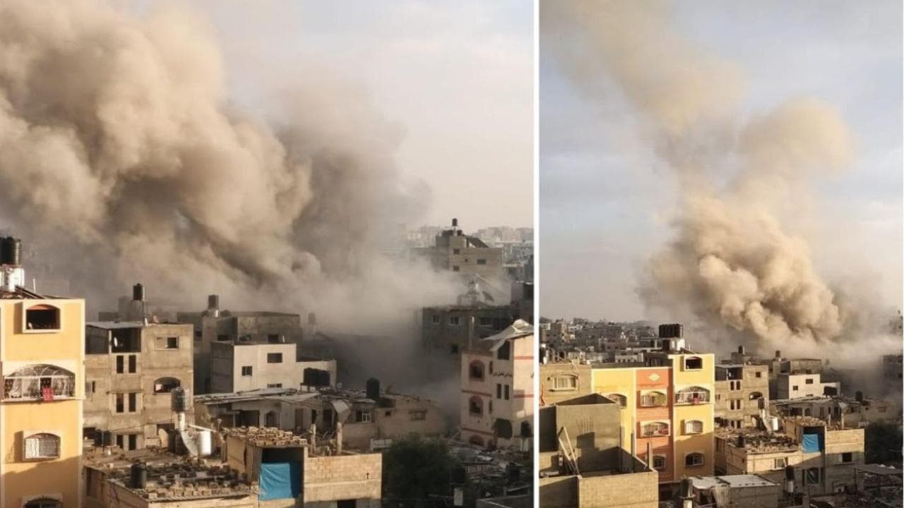 Ecco la distruzione che provoca una bomba da quasi 100 kg: le immagini del campo di Jabalia a Gaza