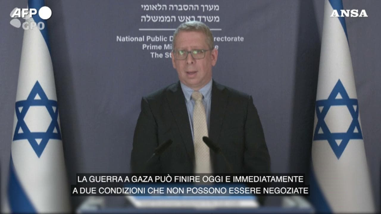 Medio Oriente, Israele: "La guerra a Gaza può finire se i leader di Hamas si arrendono"