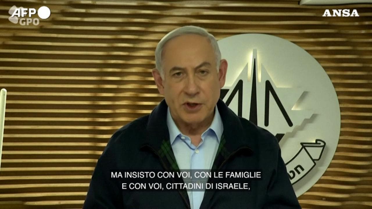Medioriente, Netanyahu: "Impegnati a liberare tutti gli ostaggi"