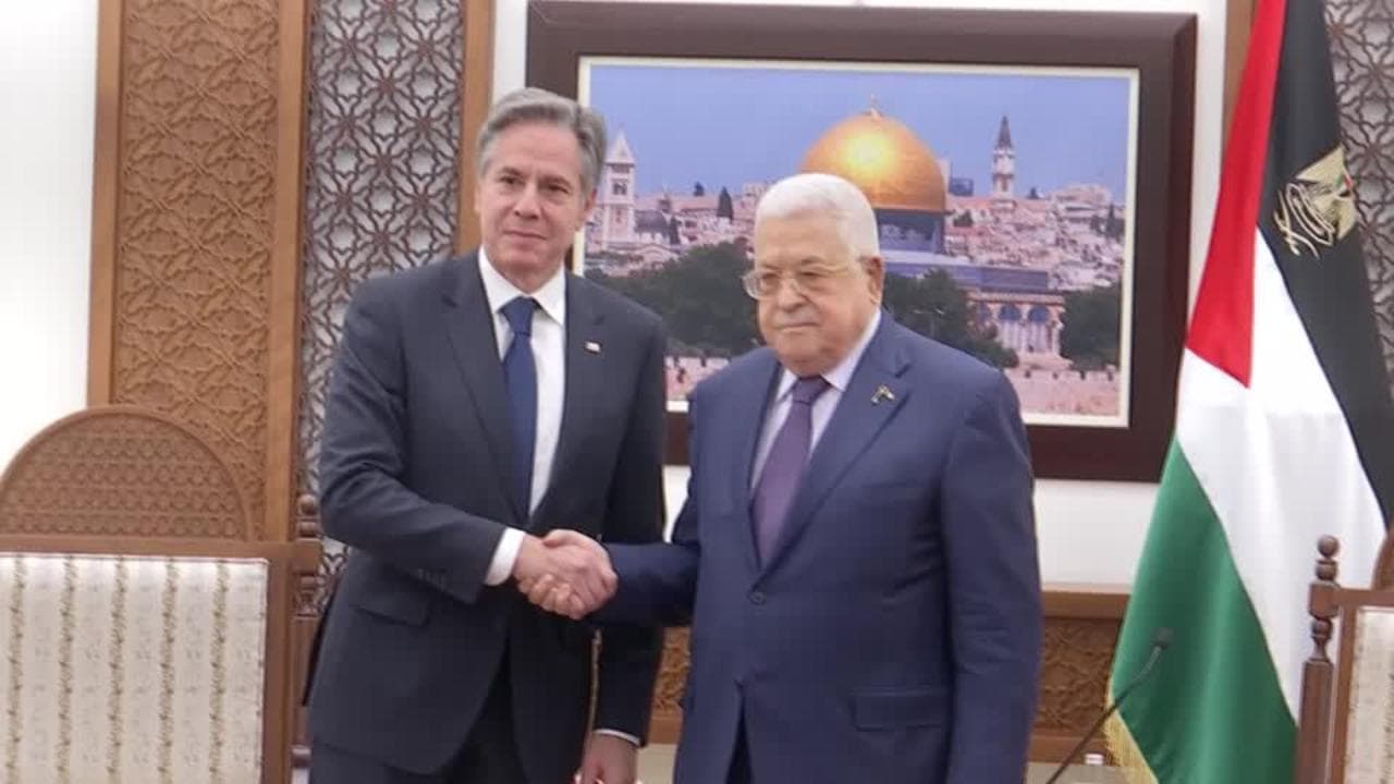 Cisgiordania, Blinken a Ramallah: il segretario di Stato americano incontra Abu Mazen