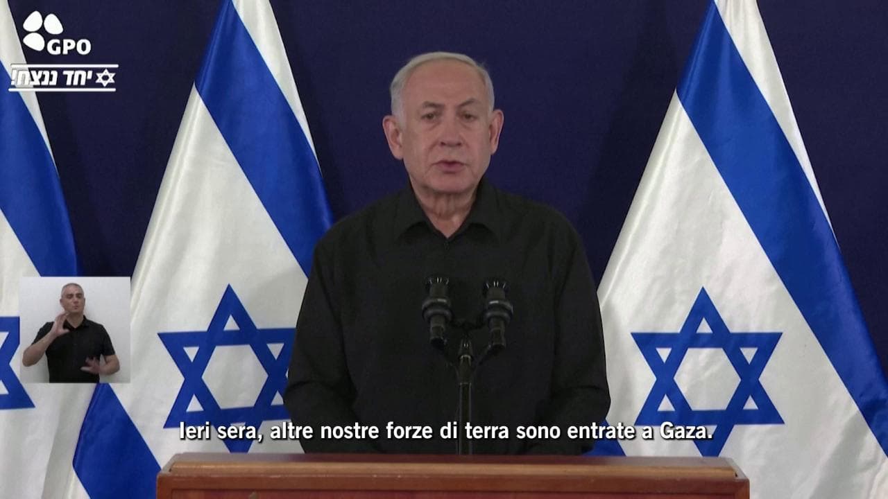 Netanyahu: "Altre forze di terra sono entrate a Gaza, questa è la seconda fase della guerra"