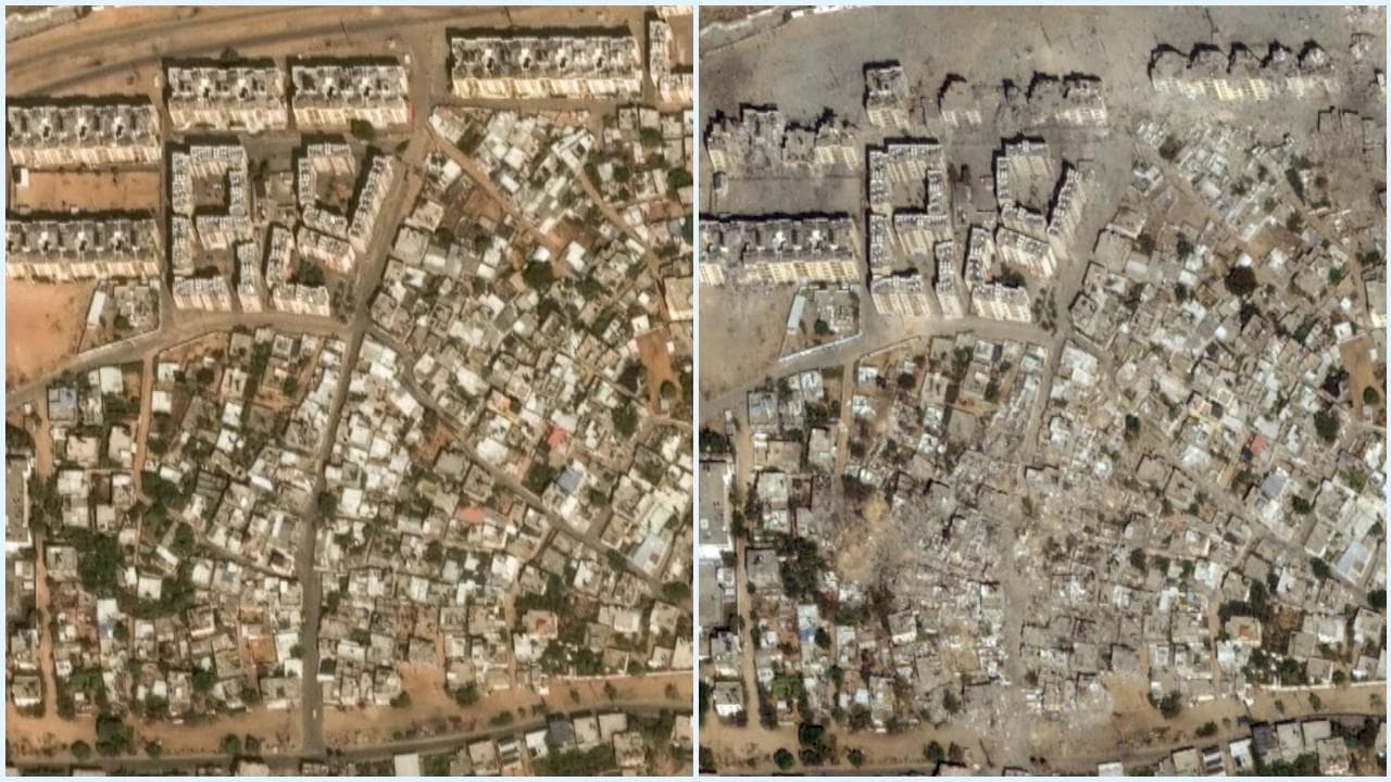 Guerra in Medioriente, Gaza prima e dopo l'inizio dei bombardamenti: le immagini da satellite