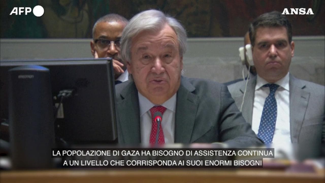 Guterres: "Cessate il fuoco umanitario immediato"