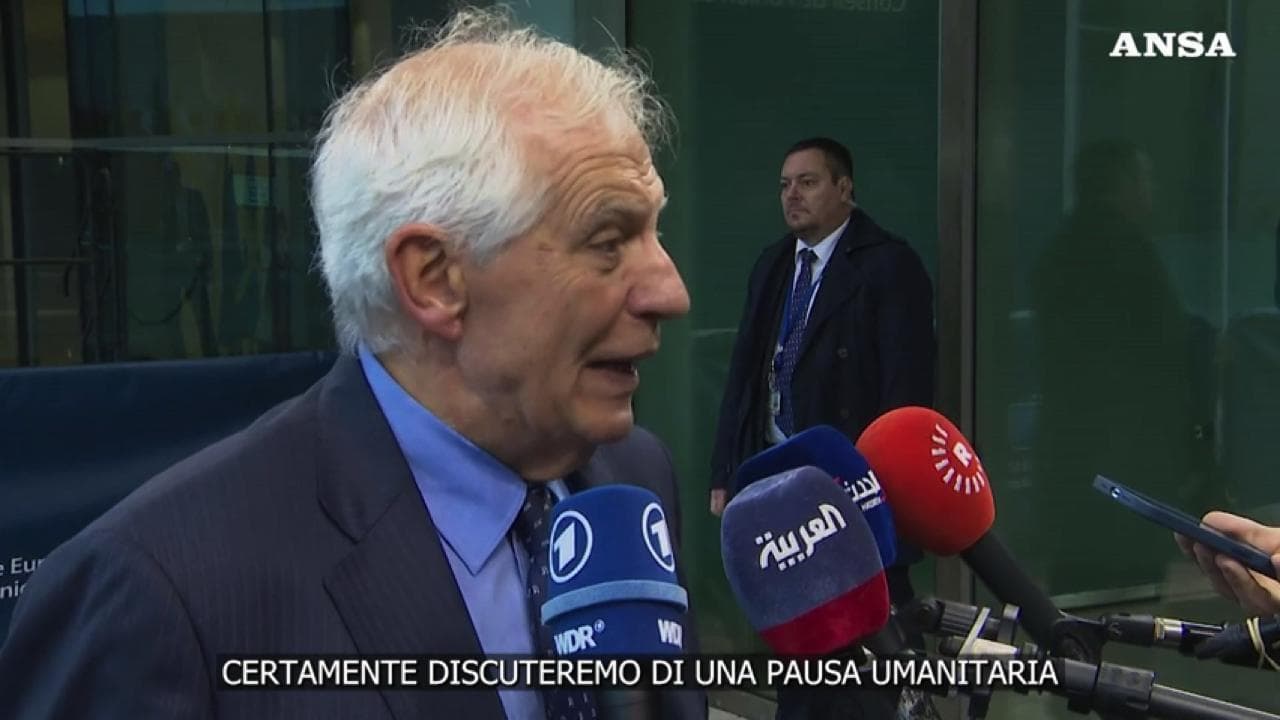 Medio Oriente, Borrell: "Una pausa umanitaria è necessaria anche per il rilascio degli ostaggi"
