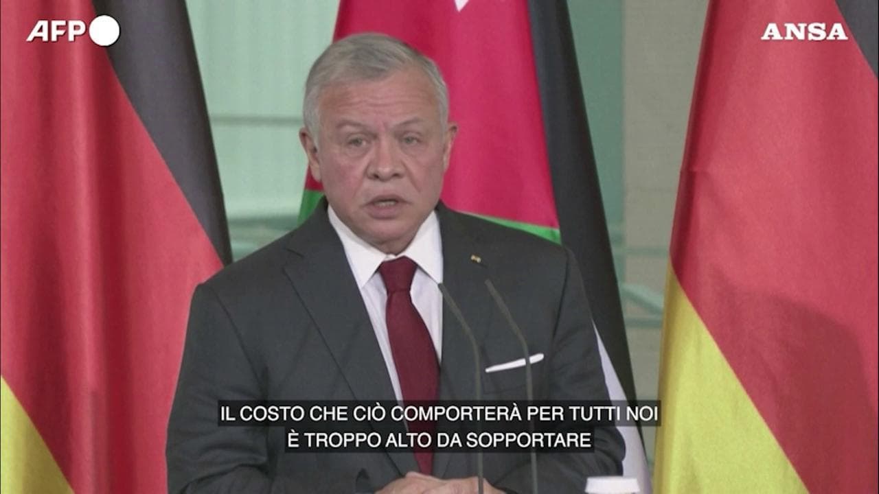La linea rossa di re Abdallah II di Giordania: "Niente rifugiati da Gaza, né da noi né in Egitto"