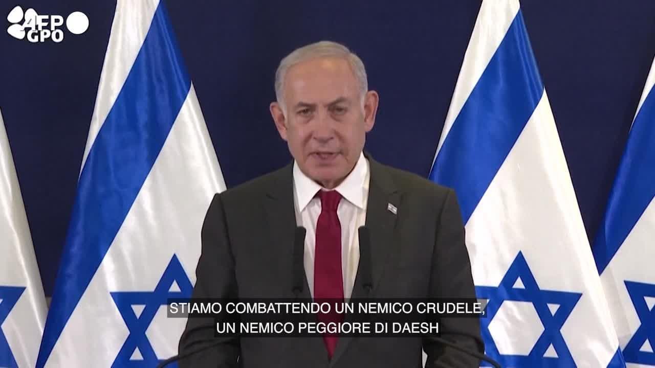 Israele, Netanyahu: "Ogni membro di Hamas è un uomo morto"