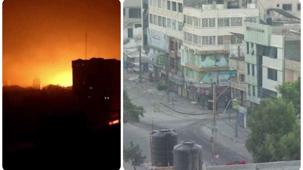 A Gaza un'altra notte di esplosioni. All'alba la città è deserta