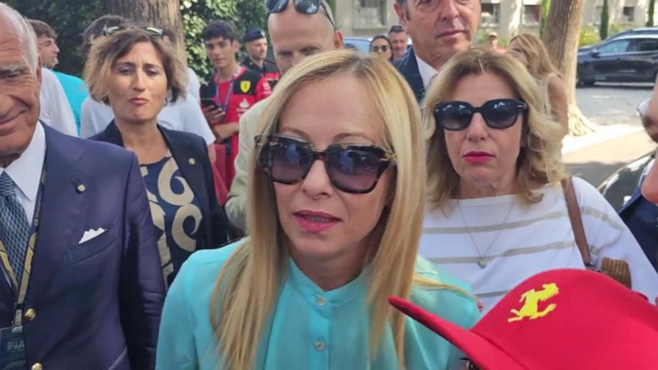 Monza, Giorgia Meloni al Gran Premio di Formula 1