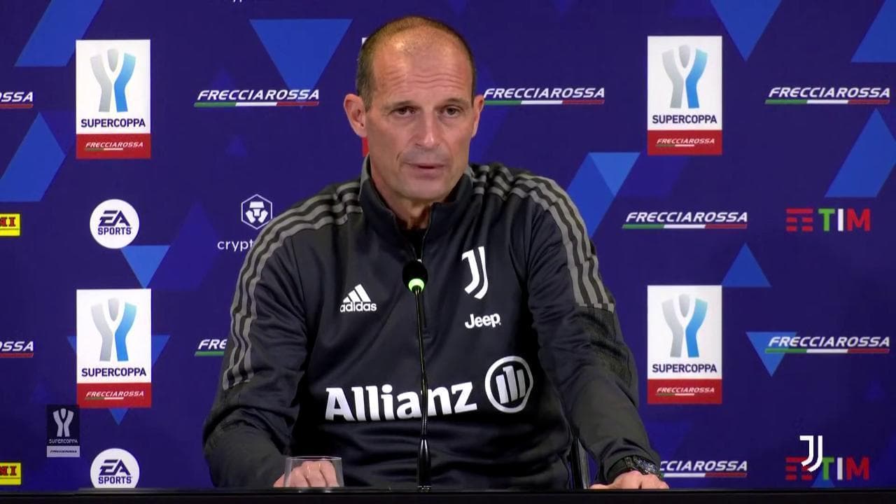 Supercoppa italiana, Allegri: "L'Inter è più forte ma in una partita secca la Juventus può vincere"