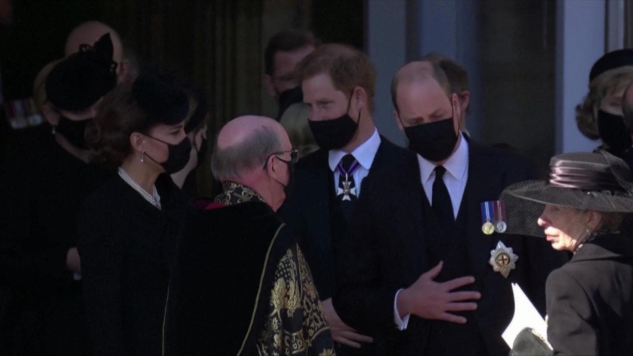 I funerali di Filippo: Harry, William e Kate di nuovo insieme