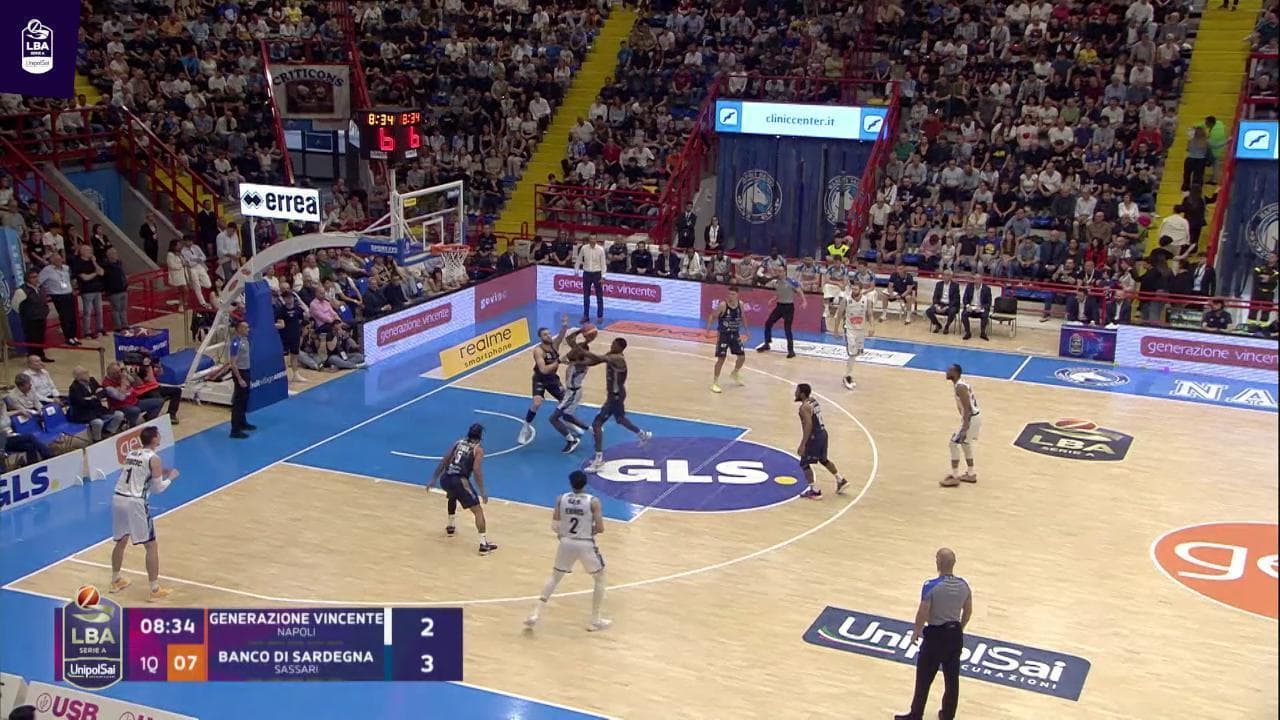 Basket serie A, gli highlights di Gevi Napoli - Banco di Sardegna Sassari