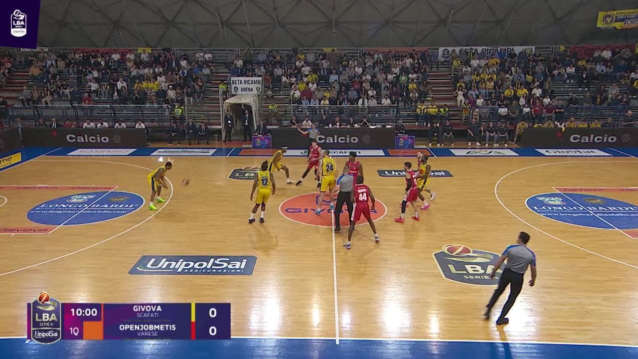 Basket serie A, gli highlights di Givova Scafati - Openjobmetis Varese